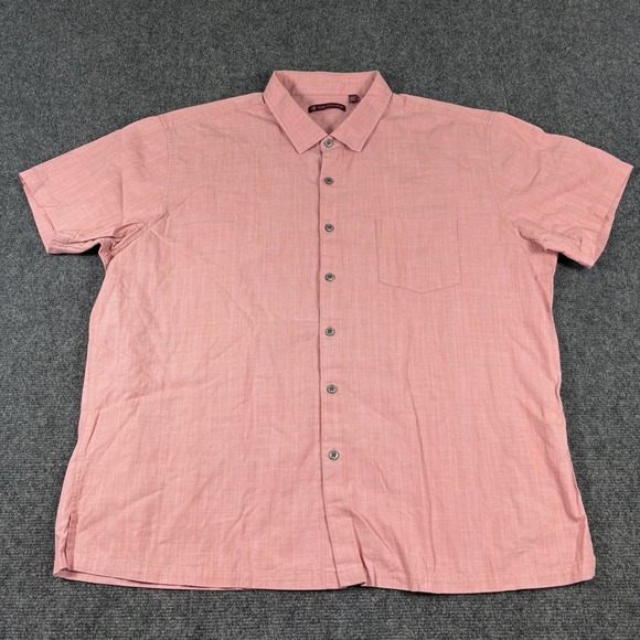 Tori Richard‎ Hawaiian Shirt Mens 2XL Pink Button-Up Short Sleeve Cotton - Picture 2 of 8